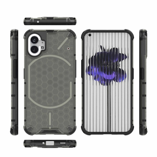 Bofink Honeycomb Nothing Phone (1) Suojakotelo - Musta Black