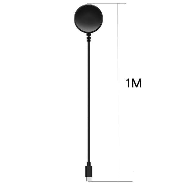 1m Samsung Galaxy Watch 5 / 5 Pro USB typ-C laddningsdocka Svart
