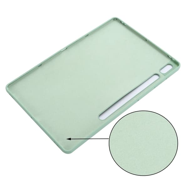 Samsung Galaxy Tab S10 Plus Case Liquid Silicone Anti-Scratch Tablet Cover - Green Green