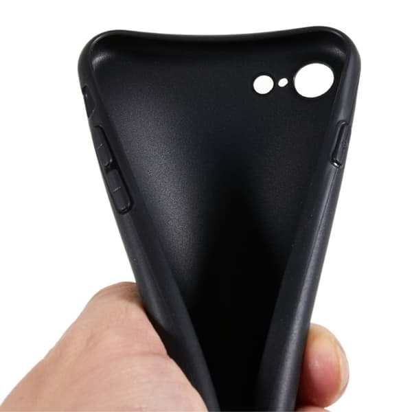 Pehmeä ja mattapintainen kuori iPhone SE (2022) / iPhone SE 2020 / iPhone 7 Black