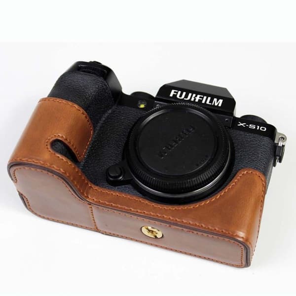 Fujifilm X-S10 nahkakotelo - Kahvi Brown