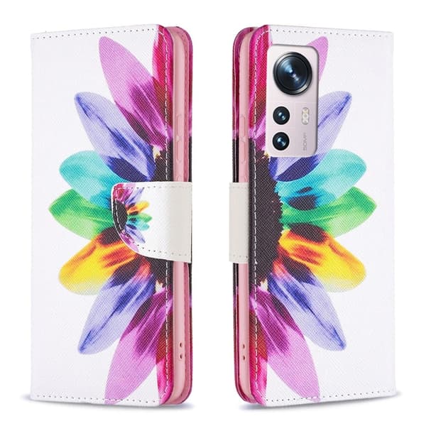Wonderland Xiaomi 12 / 12x Flippetui - Solsikke Multicolor