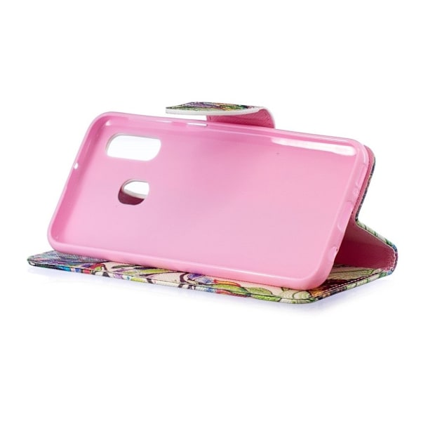 Wonderland Samsung Galaxy A40 flip kotelot - Värjätty Puu Multicolor