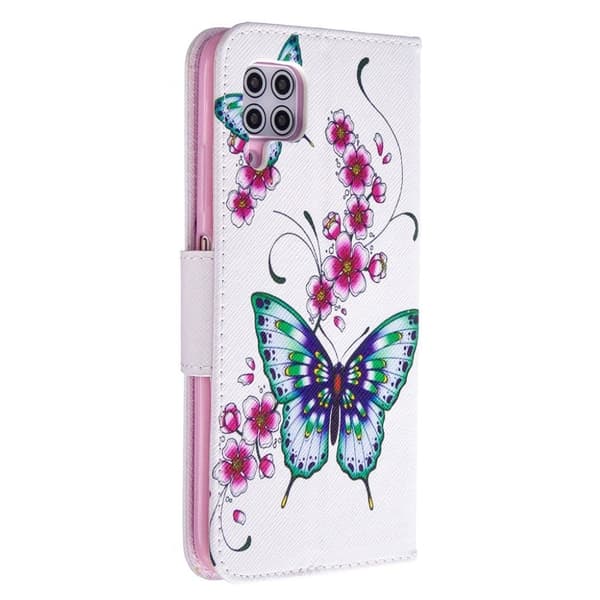 Wonderland Huawei P40 Lite / Nova 6 SE Etui - Sommerfugl og Blomster Multicolor