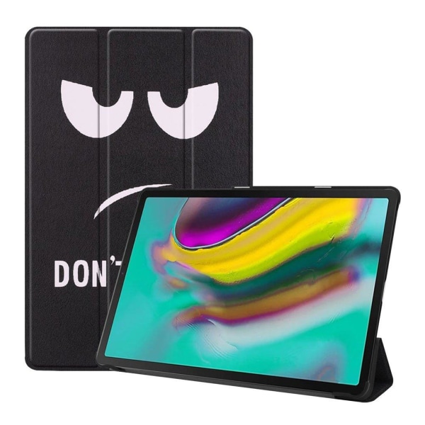 Samsung Galaxy Tab S5e tri-fold pattern case - Do Not Touch Me Multicolor