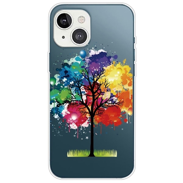 Deco iPhone 14 Plus deksel - Fargerikt Tre Multicolor