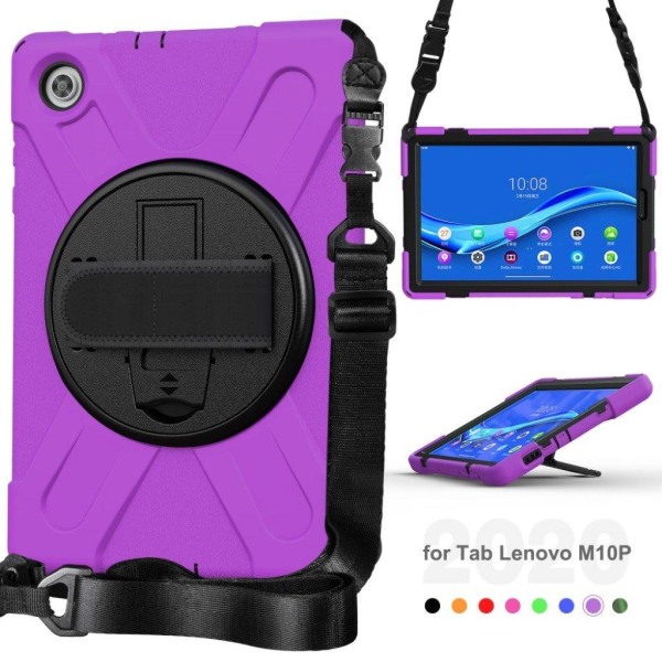 Lenovo Tab M10 FHD Plus hybrid silicone case - Purple Lila