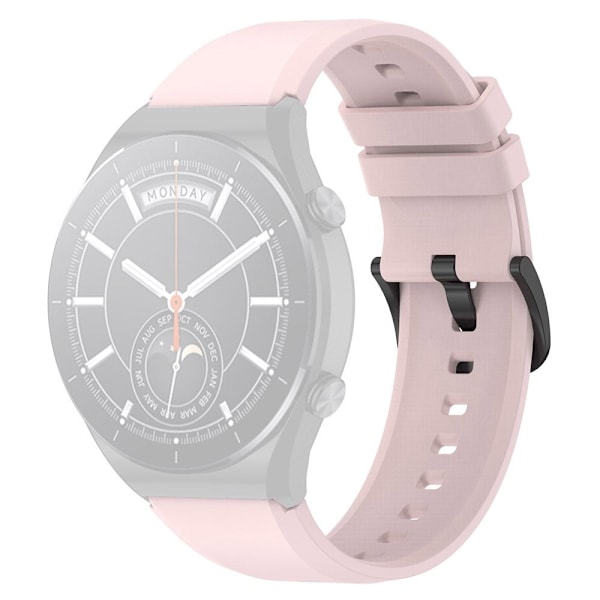 22 mm universal klockarmband i silikon - Ljusrosa Rosa