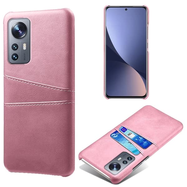 Dual Card Etui Xiaomi 12 Pro - Rødguld Pink