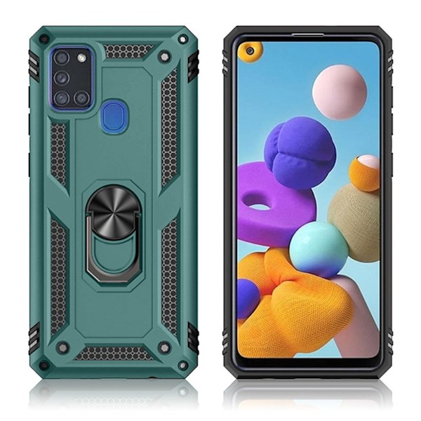 Bofink Combat Samsung Galaxy A21s Etui - Grøn Green