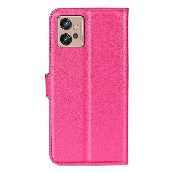 Klassisk Motorola Moto G32 Flip Etui - Rose Pink