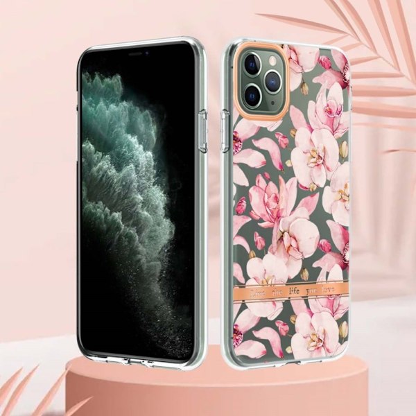 Supertunt och tåligt mjukfodral för iPhone 11 Pro Max - Rosa Gardenia Rosa