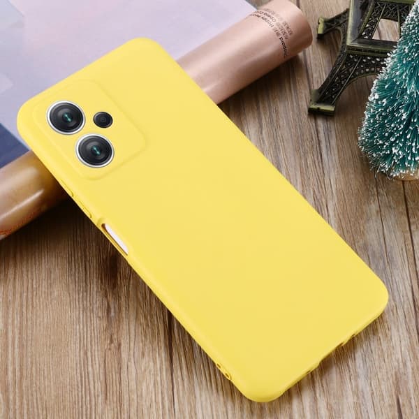 Matte Liquid silikone cover til Xiaomi Redmi Note 12 - Gul Yellow