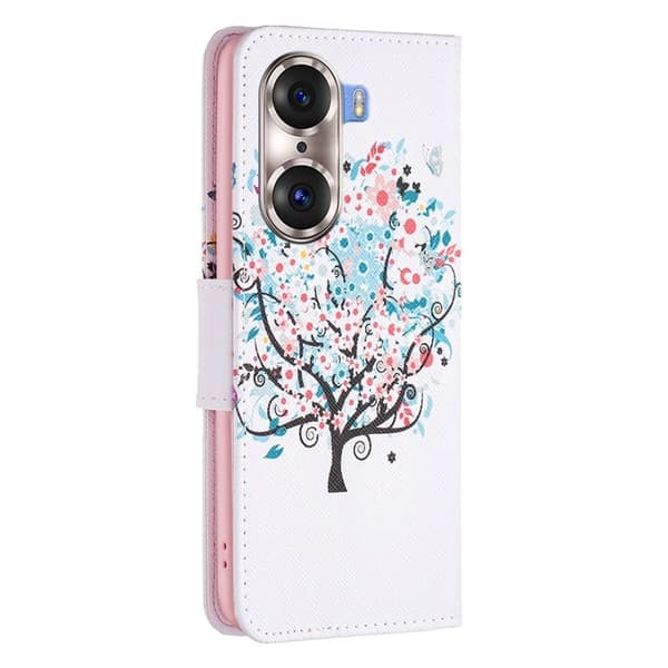 Wonderland Honor 60 Pro flip etui - Blomstertræ Multicolor