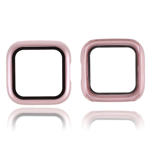 Fitbit Versa 2 stylish frame with tempered glass - Rose Gold Rosa