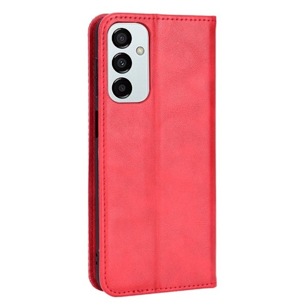 Bofink Vintage Samsung Galaxy M23 nahkakotelo - Punainen Red