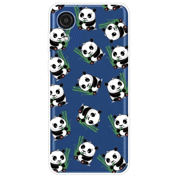 Deco Samsung Galaxy A03 Core Suojakotelo - Pandas White