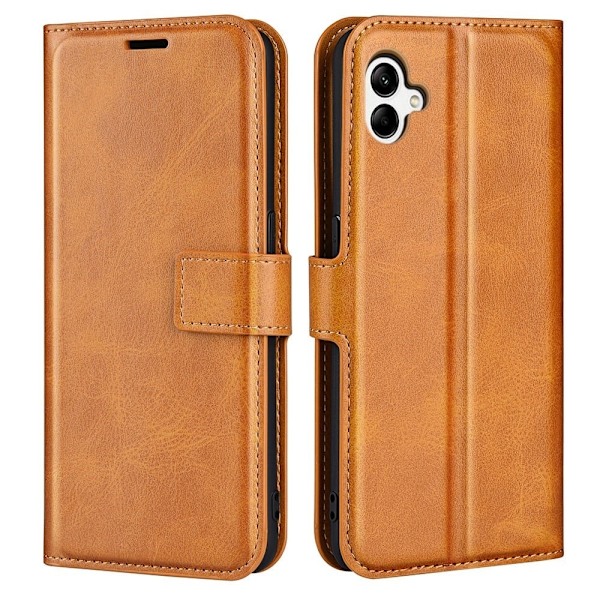 Lompakko Nahkakotelo For Samsung Galaxy A04 - Keltainen Yellow