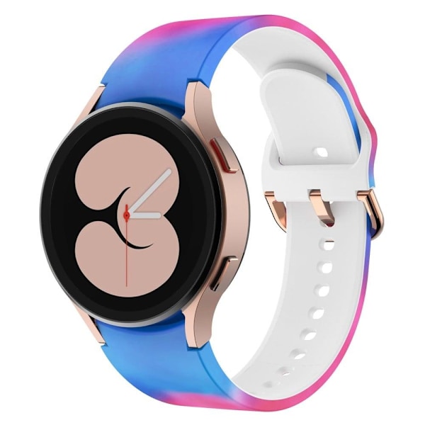 Kuviopainettu silikoninen ranneke Samsung Galaxy Watch 4 - Solmioväri Pink