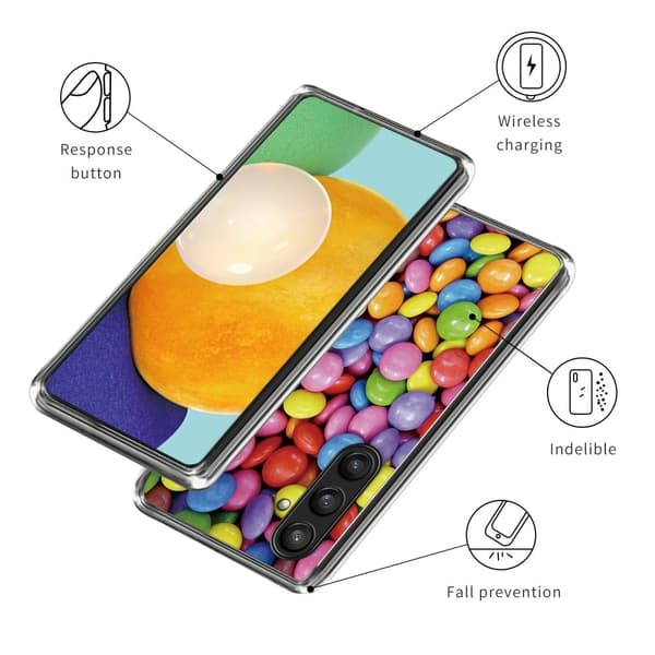 Deco Samsung Galaxy S24 deksel - Regnbuegodteri Multicolor