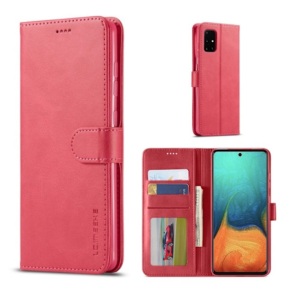 LC.Imeeke läder Samsung Galaxy A71 5G fodral - Röd Röd