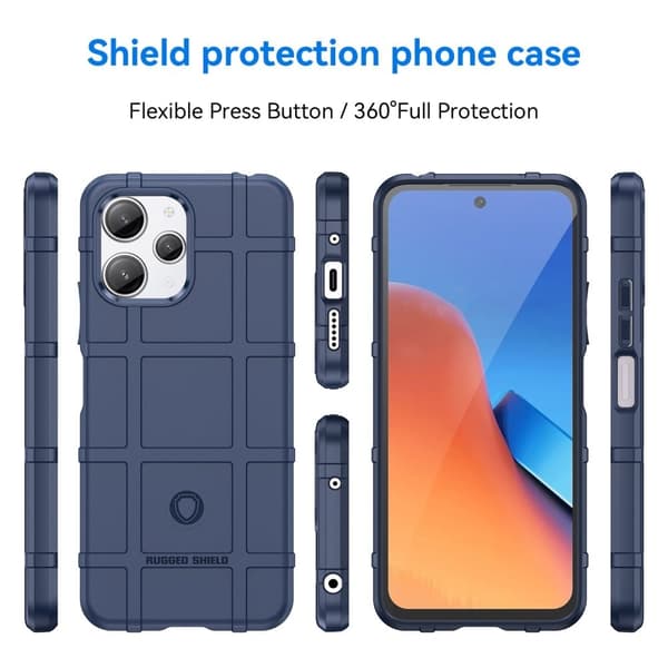 Rugged Shield Etui Xiaomi Redmi 12 - Blå Blue