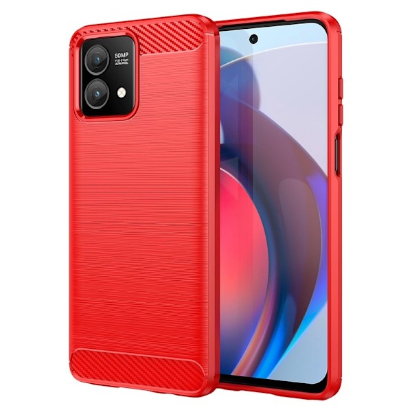 Carbon Flex Suojakotelo Motorola Moto G Stylus (2023) - Punainen Red