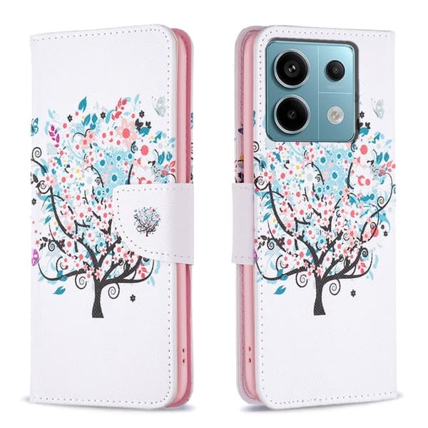 Wonderland Xiaomi Redmi Note 13 Pro 5G  flip etui - Blomstertræ Pink