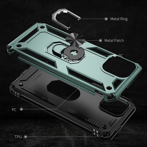 Bofink Combat Xiaomi Redmi A1 Fodral - Svartaktig Grön Grön
