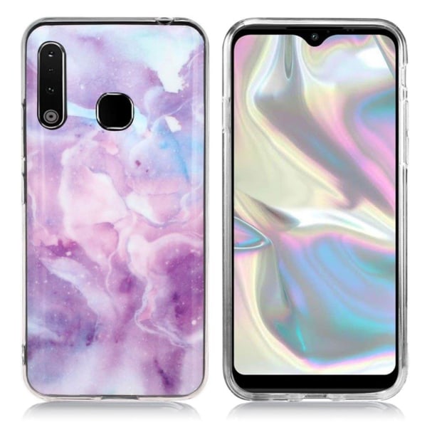 Marble Samsung Galaxy A70e kuoret - Violetit Pilvet Purple