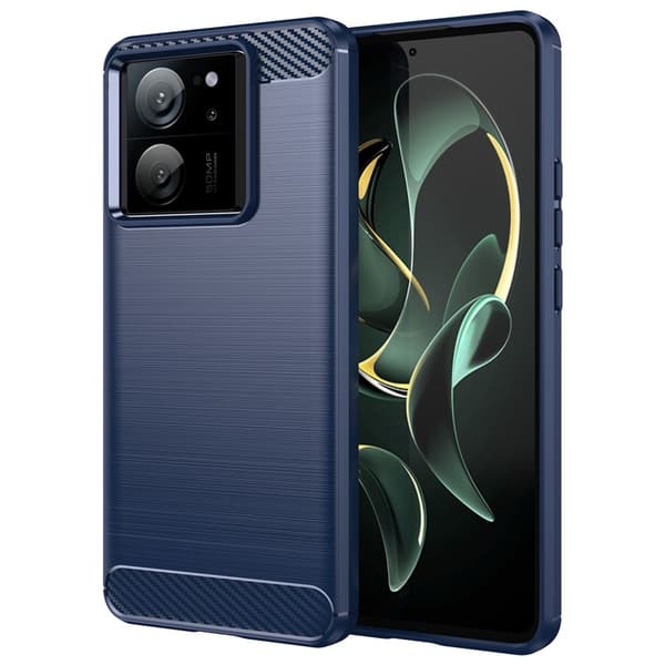 Carbon Flex Xiaomi 13T / Xiaomi 13T Pro skal - Blå Blå
