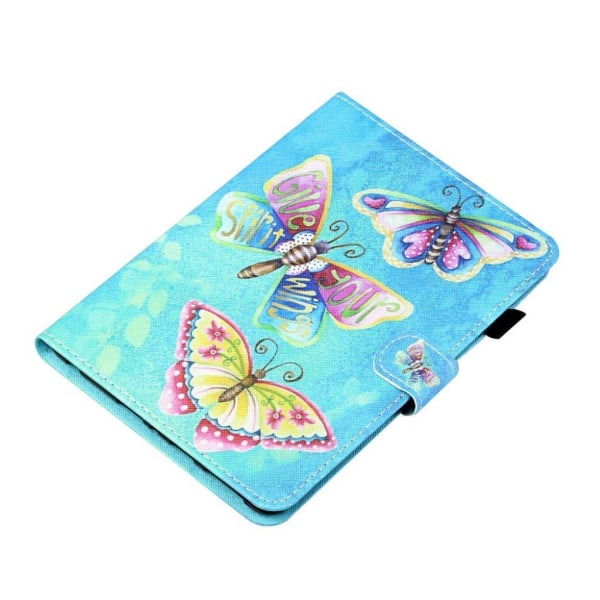 Lenovo Tab M10 HD Gen 2 patterned leather  flip case - Butterfly Blå