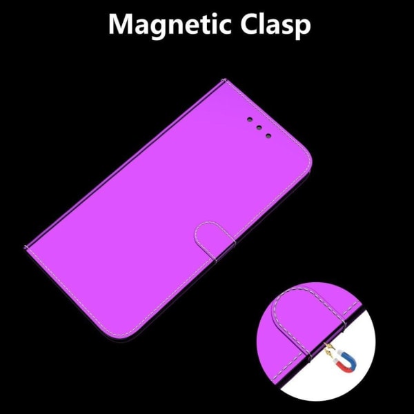 Mirror Nokia 3.4 flip case - Purple Purple