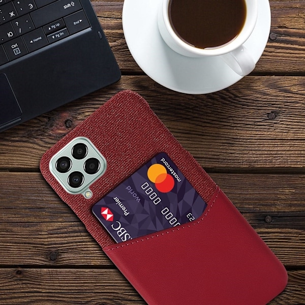 Bofink Samsung Galaxy M33 5G korttikotelo - Punainen Red