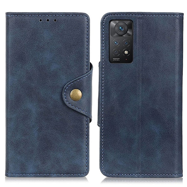 Alpha läder Xiaomi Redmi Note 11S 5G / Xiaomi Redmi Note 11 Pro fodral - Blå Blå