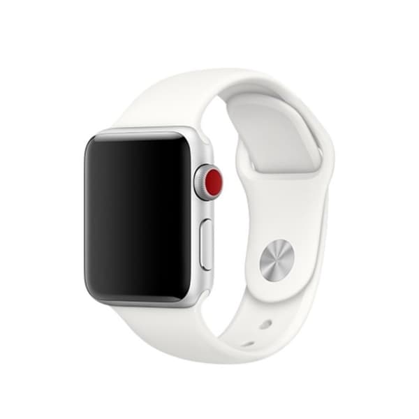 Apple Watch Series 4 44 mm klockarmband i silikon - Vit Vit