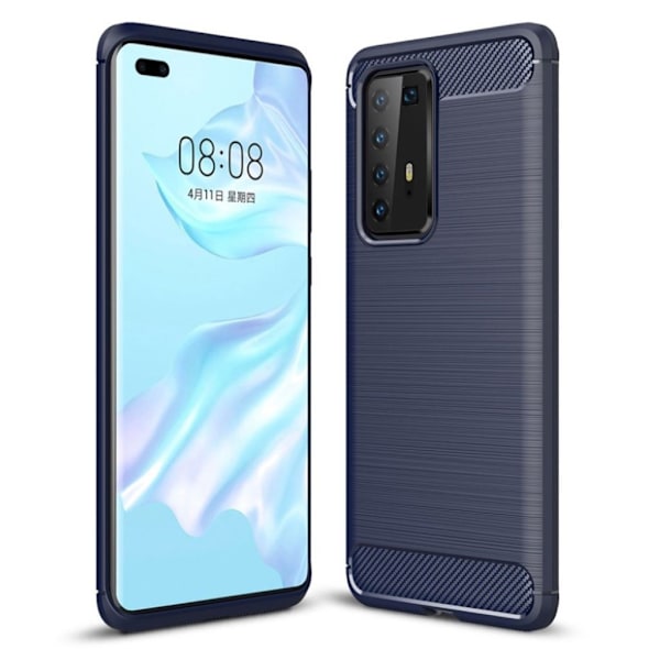 Carbon Flex cover - Huawei P40 Pro - Blå Blue