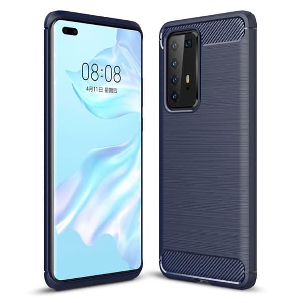 Carbon Flex deksel - Huawei P40 Pro - Blå Blue
