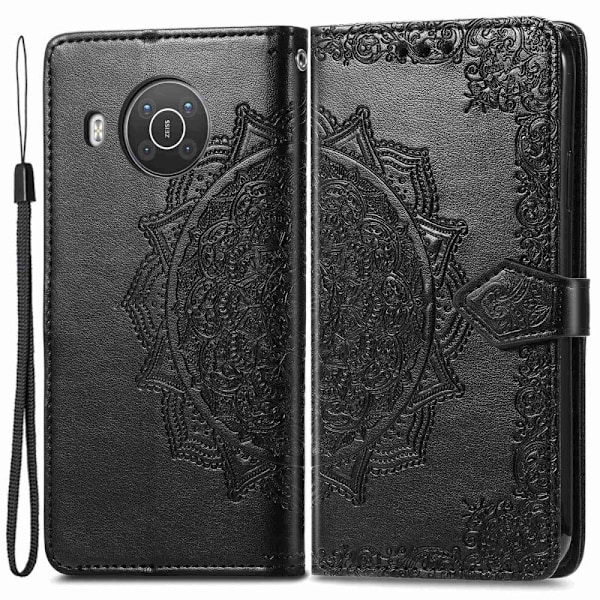 Mandala Nokia X10 / X20 Flippetui - Svart Black