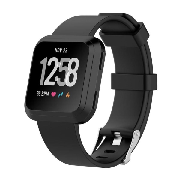 Trendikäs vaihtoranneke Fitbit Versa-kellolle - Musta Black