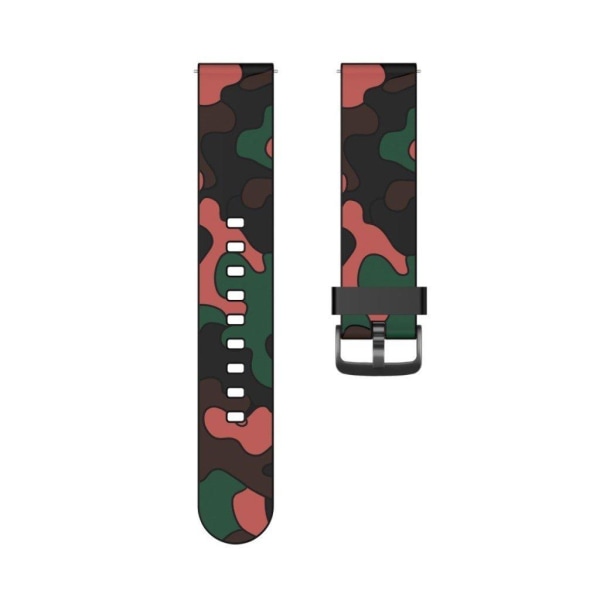 20mm Universal camouflage themed watch strap - Red Röd