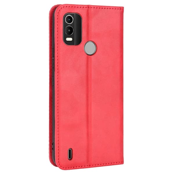 Bofink Vintage Nokia C21 Plus læderetui - Rød Red
