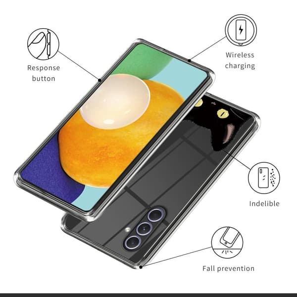 Deco Samsung Galaxy A54 skal - Nyfiken Katt Svart