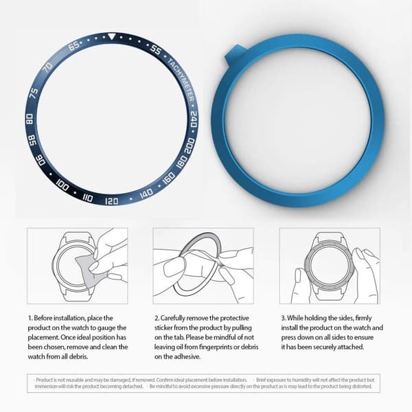 Samsung Galaxy Watch 3 (45 mm) med urskive i rustfritt stål - Blå / Blå / Blå Blue