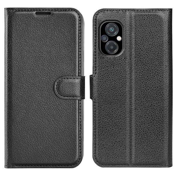 Klassisk Xiaomi Poco M5 Flip Etui - Sort Black