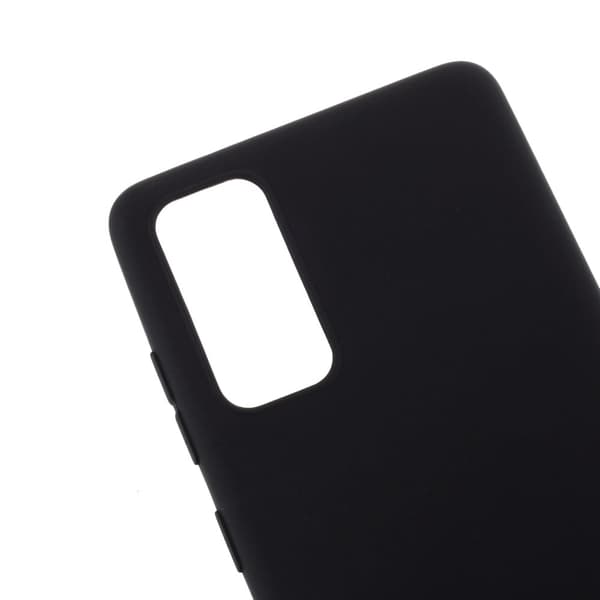 Til Samsung Galaxy S20 FE 4G/5G/S20 Lite/S20 FE 2022 Soft TPU Matte Finish Coating Slim Phone Case - Sort Black