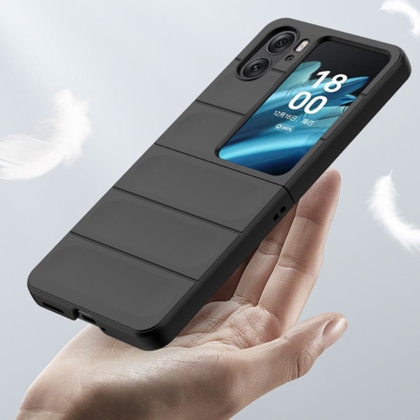 Mjukt greppformat Oppo Find N2 Flip skal - Grön Grön