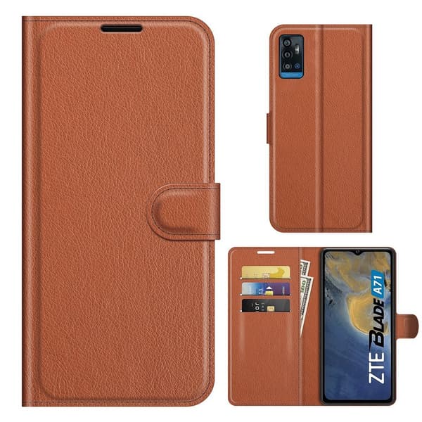 Classic ZTE Blade A71 fodral - Brun Brun