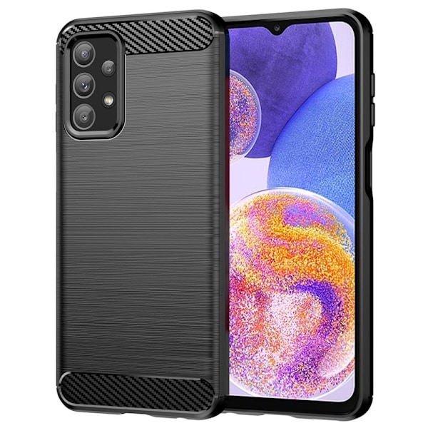 Carbon Flex Suojakotelo Samsung Galaxy A23 5G / A23 - Musta Black