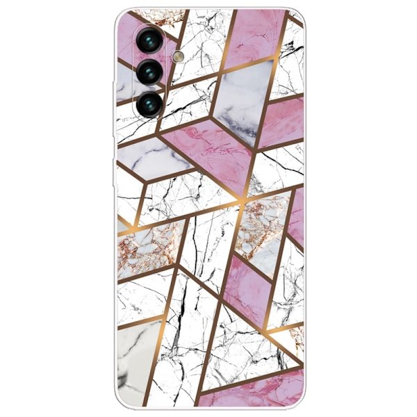 Marble Samsung Galaxy A13 5G Etui - Rose / Hvid / Grå Marmor Multicolor
